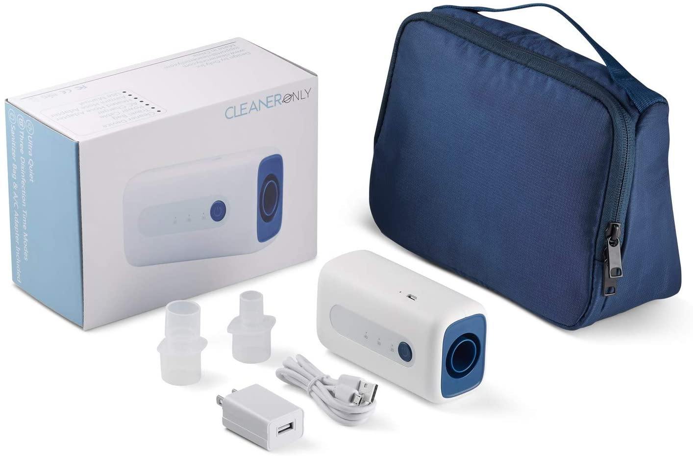 CleanerOnly CPAP Cleaner - Includes 22mm hose adapter，15mm hose adapter and sanitizing bag.